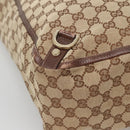 GUCCI GG Canvas Abbey Hand Bag Beige Gold 130733 Auth ep9200-14