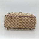 GUCCI GG Canvas Abbey Hand Bag Beige Gold 130733 Auth ep9200-5