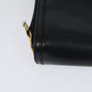 GUCCI Shoulder Bag Leather Black Gold Auth ep9209-15