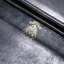 GUCCI Shoulder Bag Leather Black Gold Auth ep9209-18