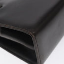 GUCCI Hand Bag Leather Brown Gold Auth ep9221-14