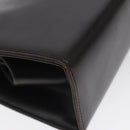 GUCCI Hand Bag Leather Brown Gold Auth ep9221-16