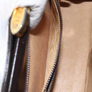 GUCCI Hand Bag Leather Brown Gold Auth ep9221-20