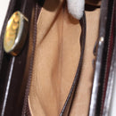 GUCCI Hand Bag Leather Brown Gold Auth ep9221-21