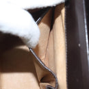 GUCCI Hand Bag Leather Brown Gold Auth ep9221-22