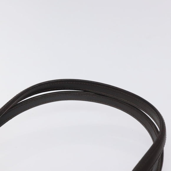 GUCCI Hand Bag Leather Brown Gold Auth ep9221