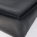 GUCCI Hand Bag Leather Navy Gold Auth ep9224-15