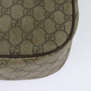 GUCCI GG Supreme Web Sherry Line Bag PVC Beige Gold 89 02 032 Auth ep9229-16