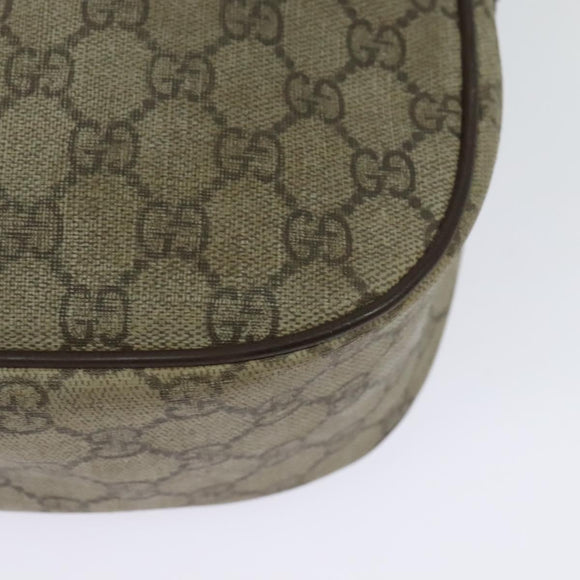 GUCCI GG Supreme Web Sherry Line Bag PVC Beige Gold 89 02 032 Auth ep9229