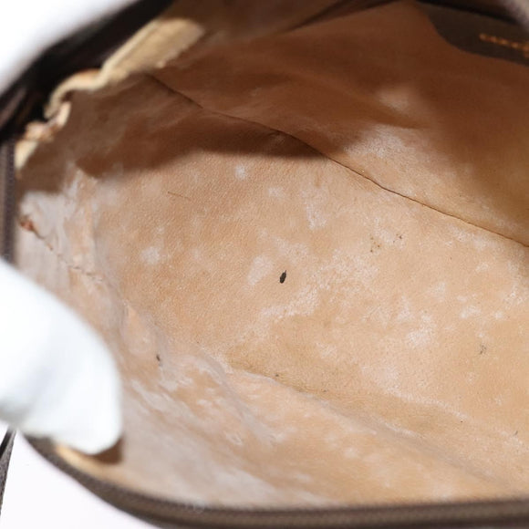 GUCCI GG Supreme Web Sherry Line Bag PVC Beige Gold 89 02 032 Auth ep9229