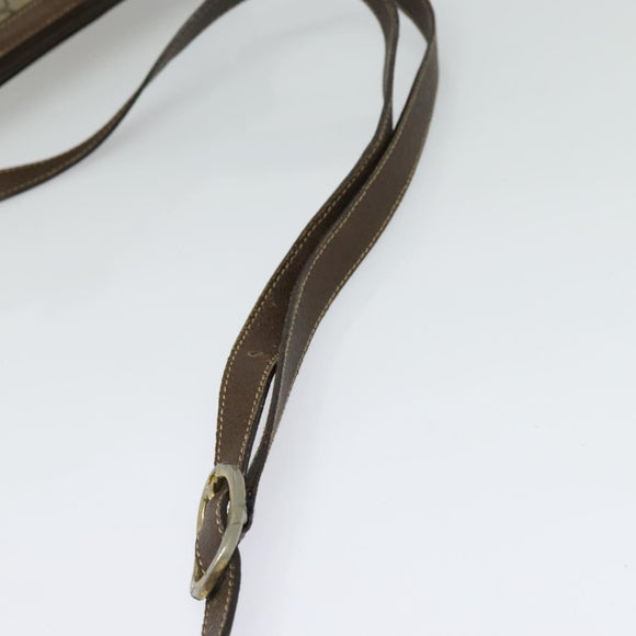 GUCCI GG Supreme Web Sherry Line Bag PVC Beige Gold 89 02 032 Auth ep9229