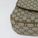 GUCCI GG Plus Supreme Shoulder Bag PVC Beige Gold Auth ep9232-10
