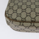 GUCCI GG Plus Supreme Shoulder Bag PVC Beige Gold Auth ep9232-12