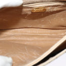 GUCCI GG Plus Supreme Shoulder Bag PVC Beige Gold Auth ep9232-17