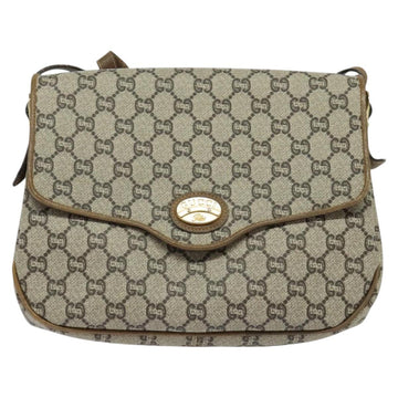 GUCCI GG Plus Supreme Shoulder Bag PVC Beige Gold Auth ep9232 - 0