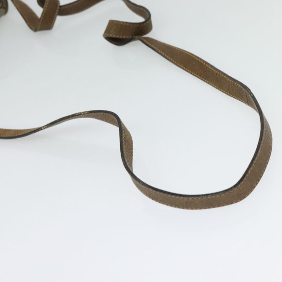 GUCCI GG Plus Supreme Shoulder Bag PVC Beige Gold Auth ep9232