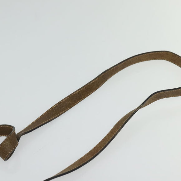 GUCCI GG Plus Supreme Shoulder Bag PVC Beige Gold Auth ep9232