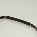 Christian Dior Trotter Canvas Shoulder Bag Brown Gold Auth ep9243-8