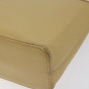 BURBERRY Shoulder Bag Leather Beige Gold Auth ep9244-15