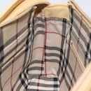 BURBERRY Shoulder Bag Leather Beige Gold Auth ep9244-19