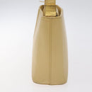 BURBERRY Shoulder Bag Leather Beige Gold Auth ep9244-4