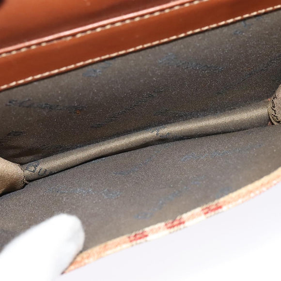 Burberrys Nova Check Shoulder Bag PVC Beige Gold Auth ep9252