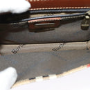 Burberrys Nova Check Shoulder Bag PVC Beige Gold Auth ep9252-20