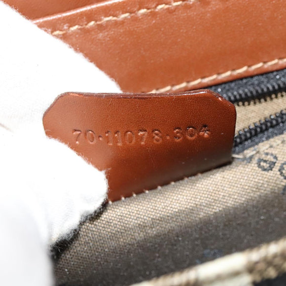 Burberrys Nova Check Shoulder Bag PVC Beige Gold Auth ep9252