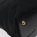 GUCCI GG Canvas Tote Bag Black Gold 120840 Auth ep9254-13