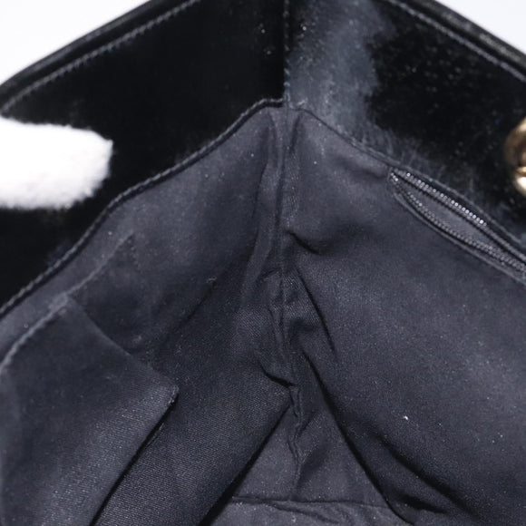 GUCCI GG Canvas Tote Bag Black Gold 120840 Auth ep9254