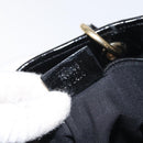 GUCCI GG Canvas Tote Bag Black Gold 120840 Auth ep9254-20