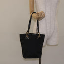 GUCCI GG Canvas Tote Bag Black Gold 120840 Auth ep9254-21