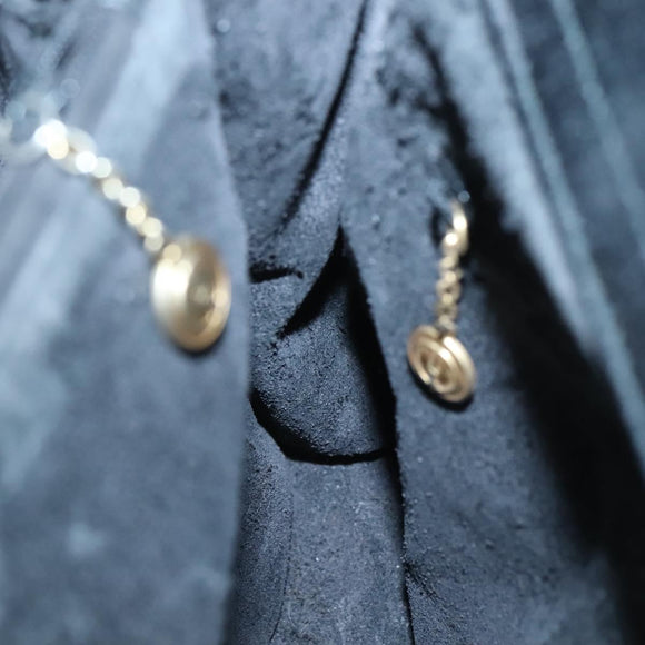 GUCCI Bamboo Hand Bag Leather Black Gold 002 1186 0260 Auth ep9257