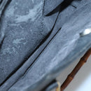 GUCCI Bamboo Hand Bag Leather Black Gold 002 1186 0260 Auth ep9257-21