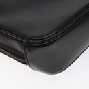 GUCCI Clutch Bag Leather Black Silver 018 0040 Auth ep9261-16