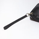 GUCCI Clutch Bag Leather Black Silver 018 0040 Auth ep9261-8