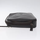 GUCCI Clutch Bag Leather Black Silver 018 0040 Auth ep9261-4