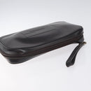 GUCCI Clutch Bag Leather Black Silver 018 0040 Auth ep9261-5