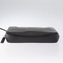 GUCCI Clutch Bag Leather Black Silver 018 0040 Auth ep9261-6