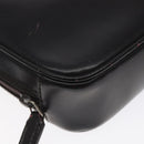GUCCI Clutch Bag Leather Black Silver 018 0040 Auth ep9261-14