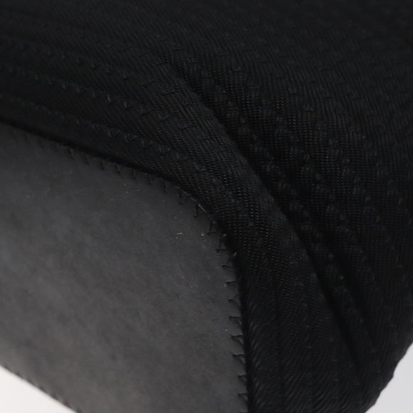 GUCCI Bamboo Hand Bag Nylon Black Silver 000 2058 0540 5 Auth ep9267