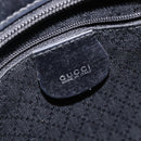GUCCI Bamboo Hand Bag Nylon Black Silver 000 2058 0540 5 Auth ep9267-17