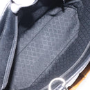 GUCCI Bamboo Hand Bag Nylon Black Silver 000 2058 0540 5 Auth ep9267-11