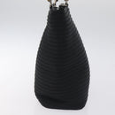 GUCCI Bamboo Hand Bag Nylon Black Silver 000 2058 0540 5 Auth ep9267-4