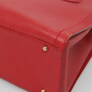 GUCCI Bamboo Hand Bag Leather Red Gold 002 2853 0260 0 Auth ep9268-14