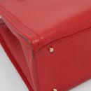GUCCI Bamboo Hand Bag Leather Red Gold 002 2853 0260 0 Auth ep9268-9