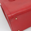 GUCCI Bamboo Hand Bag Leather Red Gold 002 2853 0260 0 Auth ep9268-16