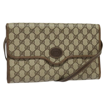 GUCCI GG Supreme Shoulder Bag PVC Beige Gold 004 106 0146 Auth ep9270