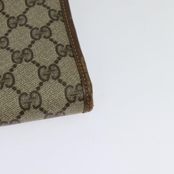 GUCCI GG Supreme Shoulder Bag PVC Beige Gold 004 106 0146 Auth ep9270