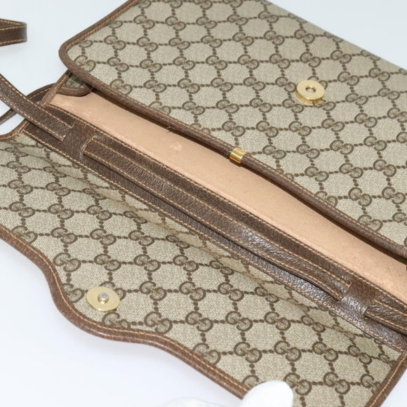 GUCCI GG Supreme Shoulder Bag PVC Beige Gold 004 106 0146 Auth ep9270